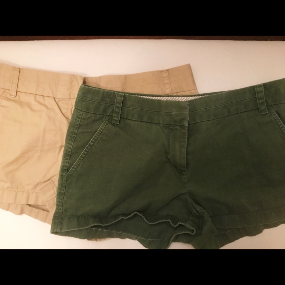 BUNDLE! J.CREW 3 Inch Shorts (Army Green/Khaki)